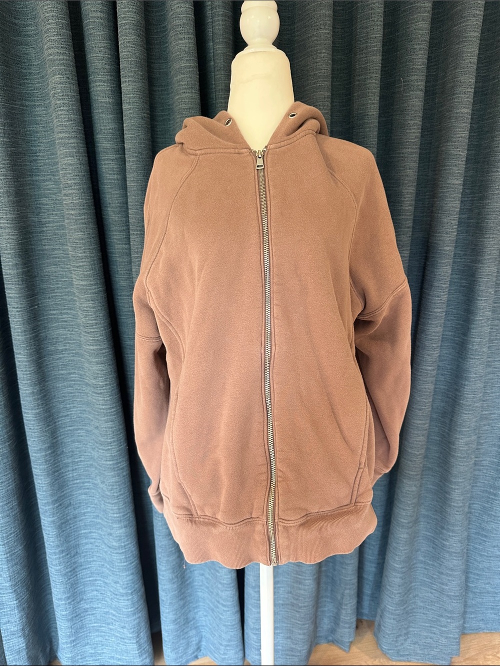 Abercrombie & Fitch Brown Full-Zip Hooded Jacket